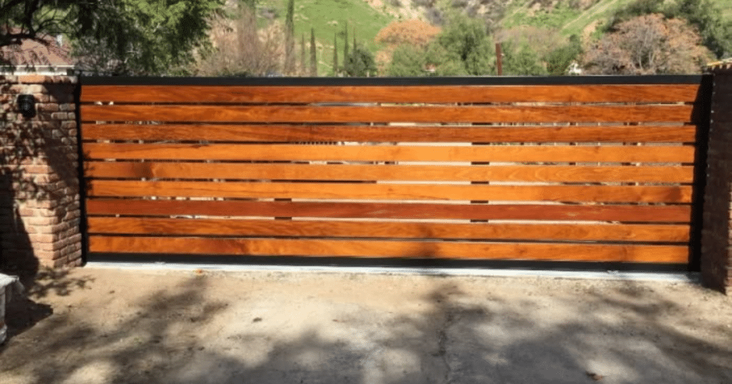 contemporary metal driveway gates