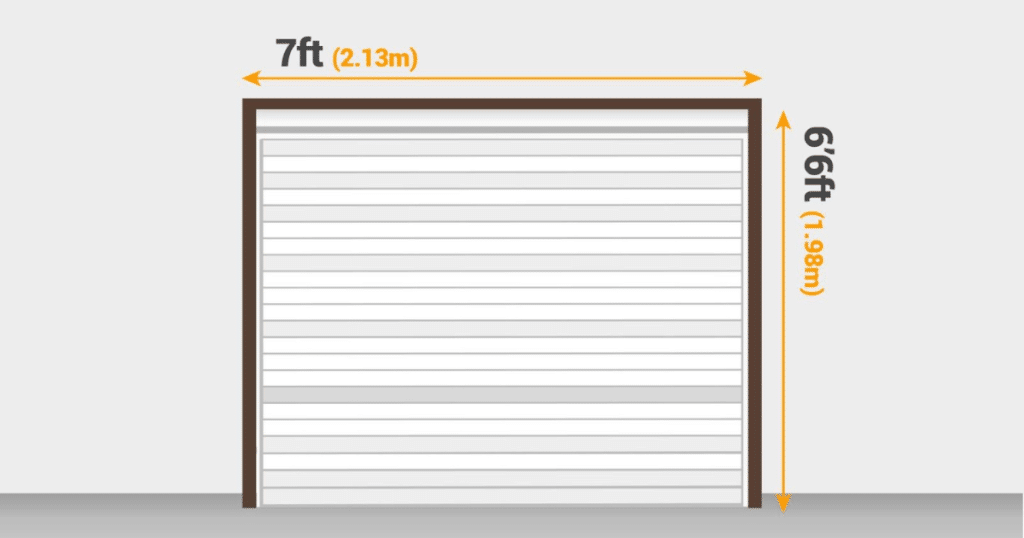 how wide is a single garage door